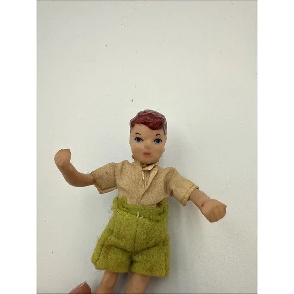 Vintage Doll Bendable 4"  Boy Rubber? Caco?‎ Dirty - Picture 3 of 8